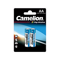 Батарейка, CAMELION, LR6-BP2DG, Digi Alkaline, AA, 1.5V, 2800mAh, 2 шт. в блистере / 12 блис. в упаковке