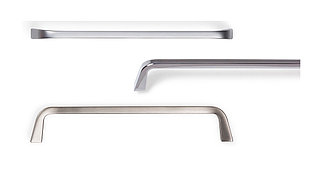 Ручка скоба 160мм, отделка под никель матовый