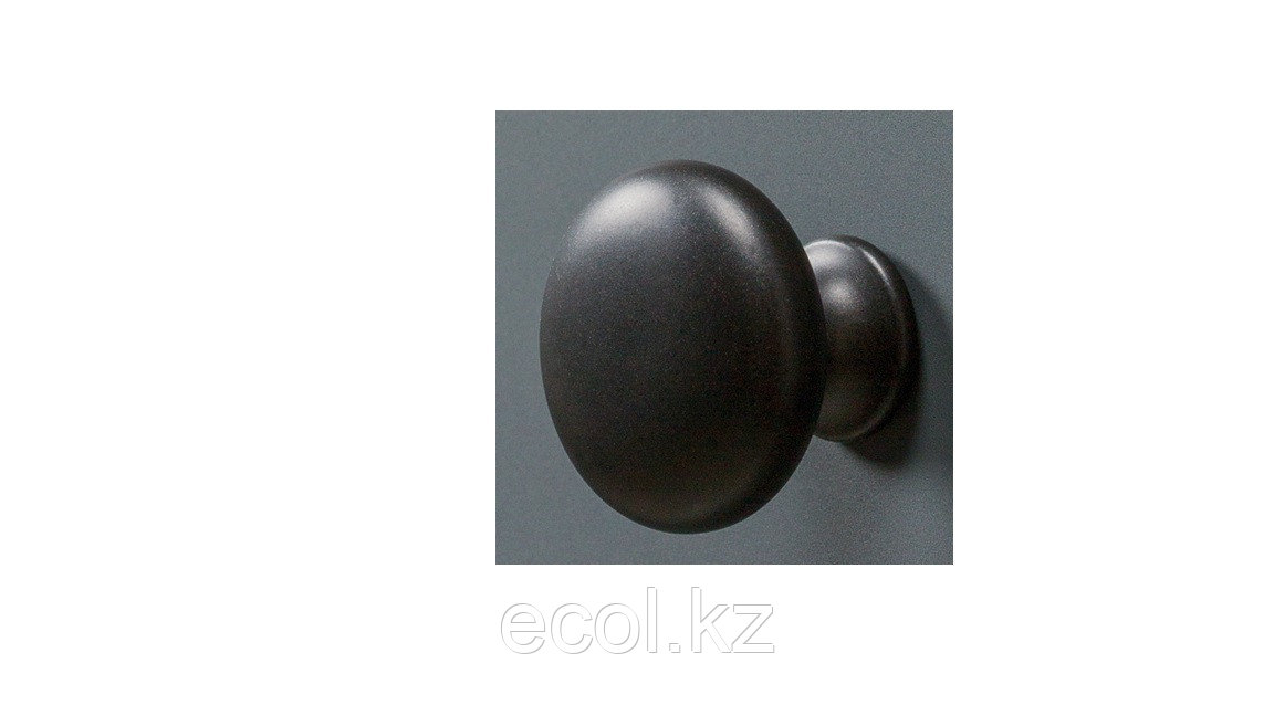 Ручка кнопка, отделка под черный матовый