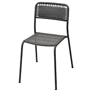 Садовый стул, ВИХОЛЬМЕН темно-серый ИКЕА, IKEA