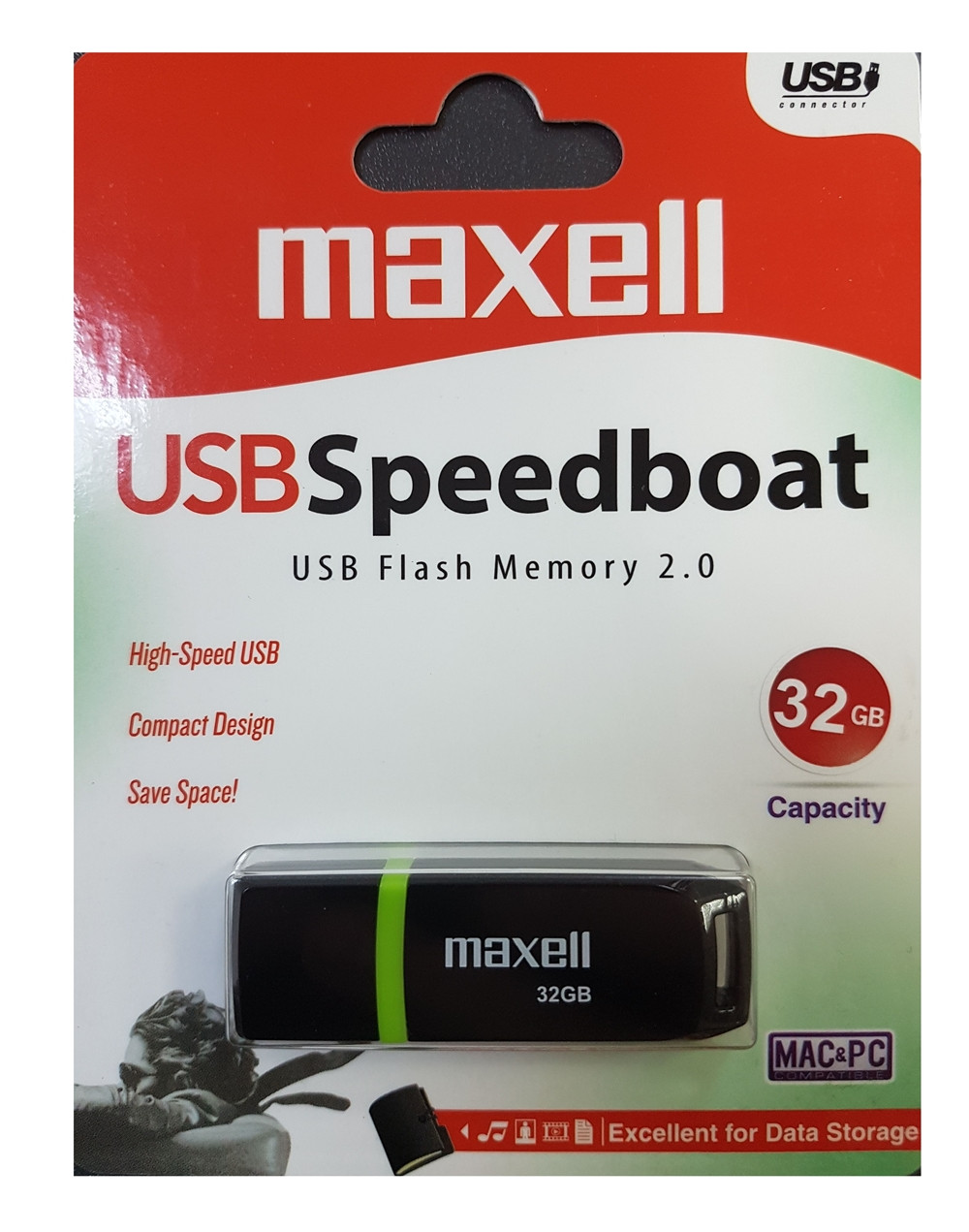 Флешка Speedboat 32GB 2.0 Maxell, фото 1