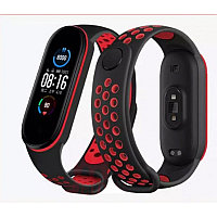 Браслет-ремешок для Xiaomi MIBand 5 с перфорацией оригинал. Арт 6741