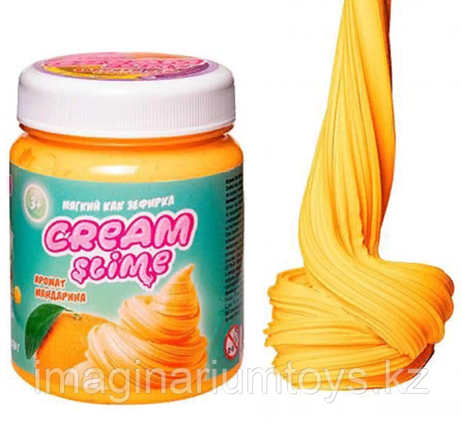 Слайм Cream-Slime c ароматом мандарина , 250гр