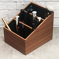 Органайзер для хранения косметики и мелочей универсальный 160*130*130 mm под дерево