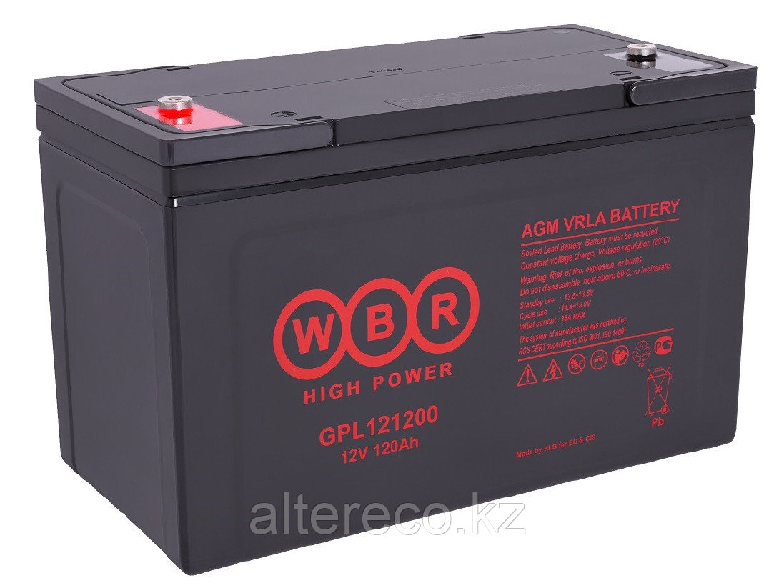 Аккумулятор WBR GPL121200 (12В, 120Ач)
