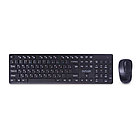 Комплект Клавиатура + Мышь Delux DLD-1505OGB (Беспроводная, Black)