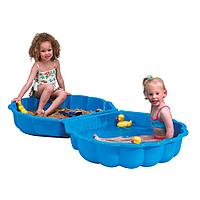 Песочница с крышкой Paradiso Ракушка голубая (87x78x20h)