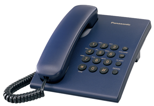 Проводной телефон Panasonic (CAC) KX-TS2350, Синий