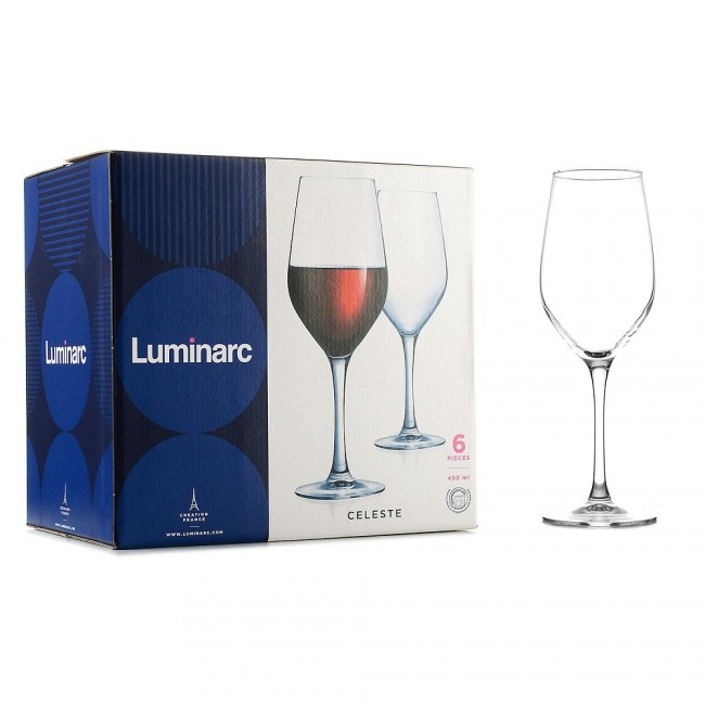 Набор фужеров для вина Luminarc Celeste 450 мл. (6 штук)