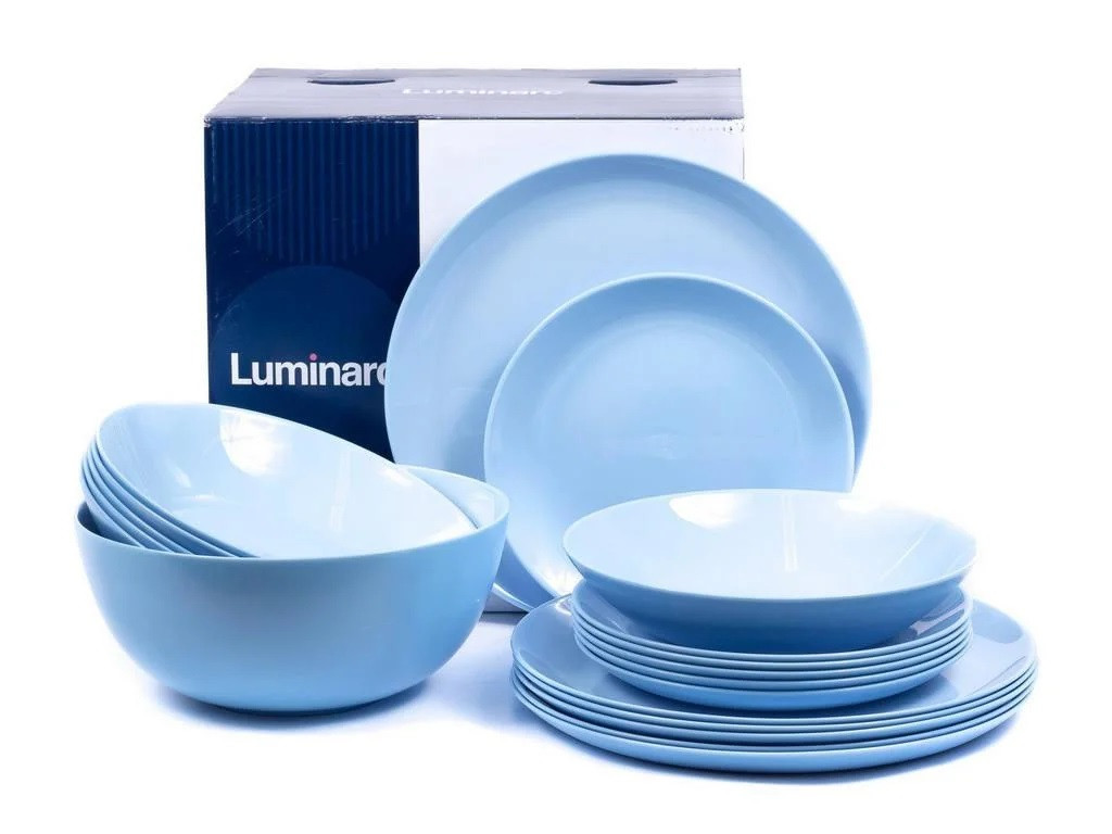 Столовый сервиз Luminarc Diwali Light Blue 19 предметов на 6 персон