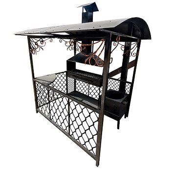 Летняя кухня с мангалом и подказанником