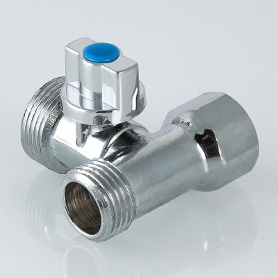 Тройник бытовой с шаровым краном VALTEC 1/2" х 3/4" х 1/2" - фото 6 - id-p89081395