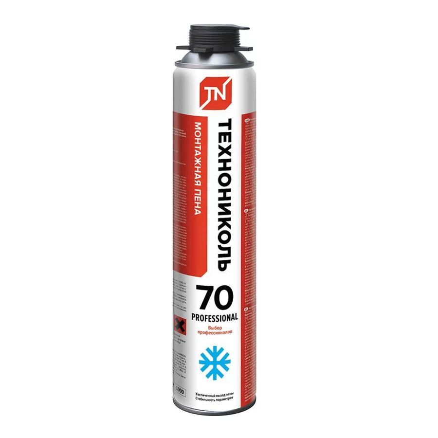 Пена монтажная ТЕХНОНИКОЛЬ 70 PROFESSIONAL зимняя, 12*1 020 гр.