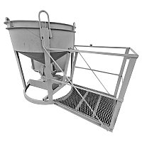 Бадья для бетона с площадкой оператора 0.8 куб.м