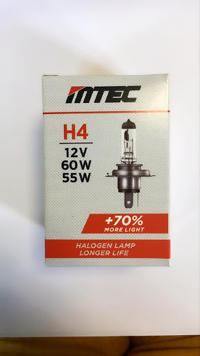Автолампа H4 MTEC 12V 60/55W+70%