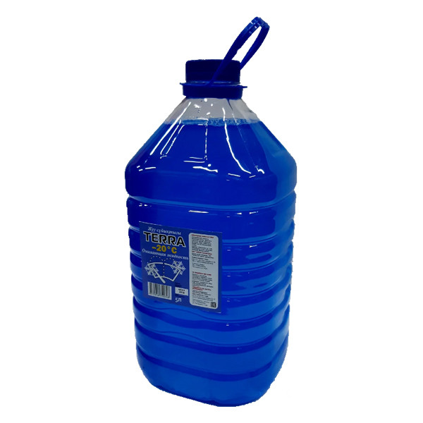 Стеклоомывающая жидкость "TERRA", 5 литров, до (-20) градусов
