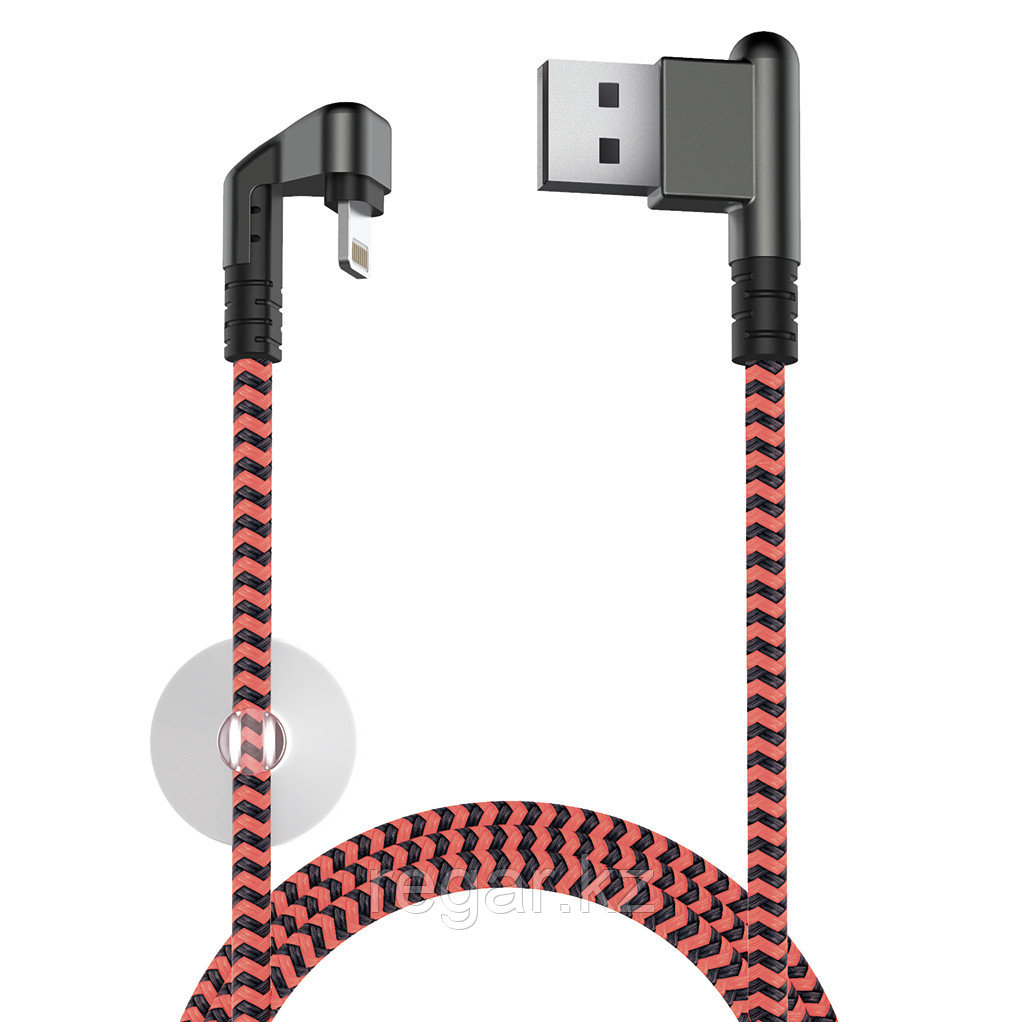 Кабель OLMIO X-Game Neo USB 2.0 - Lightning коралловый