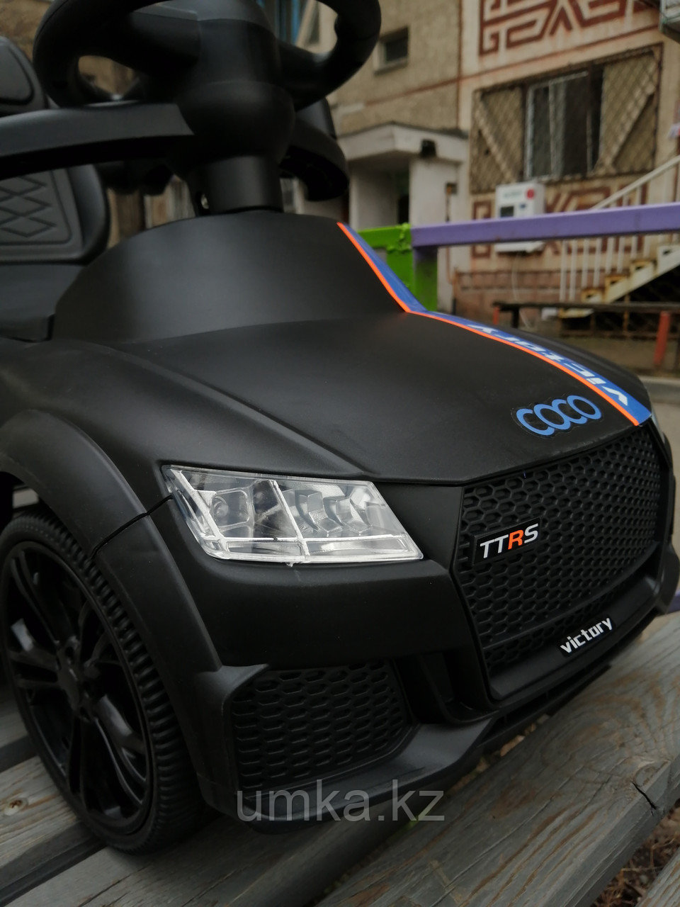 Толокар Audi RS с родительской ручкой - фото 10 - id-p88088845