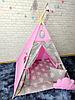 Детская палатка вигвам 4х гранный Розовая Фея