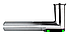 Дверная фурнитура DoorLock-LE  (MIFARE® DESFire®) малая с замочной скважиной, L-образная форма, IP66, СЛЕВА, фото 2