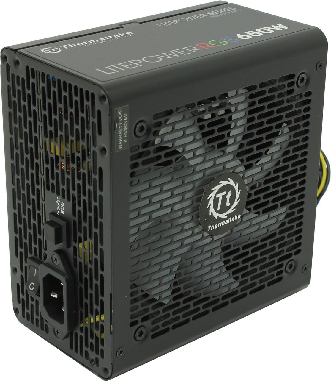 Блок питания Thermaltake Litepower RGB 650W/Non Modular/Fan Hub/Non 80 Plus/EU - фото 2 - id-p89090736
