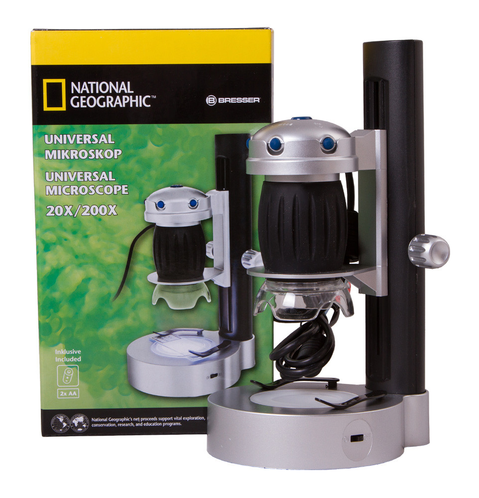 Микроскоп цифровой Bresser National Geographic USB, со штативом - фото 8 - id-p89090624
