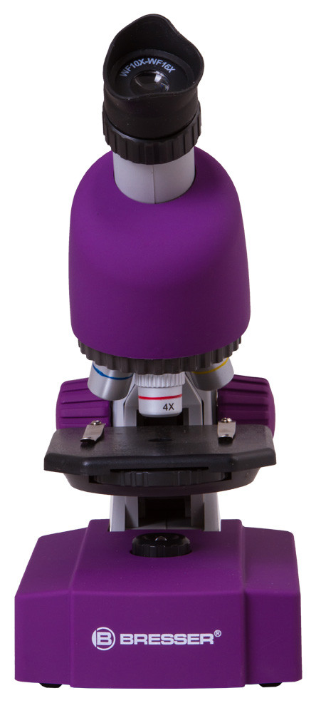 Микроскоп Bresser Junior 40x-640x, фиолетовый - фото 1 - id-p89090626