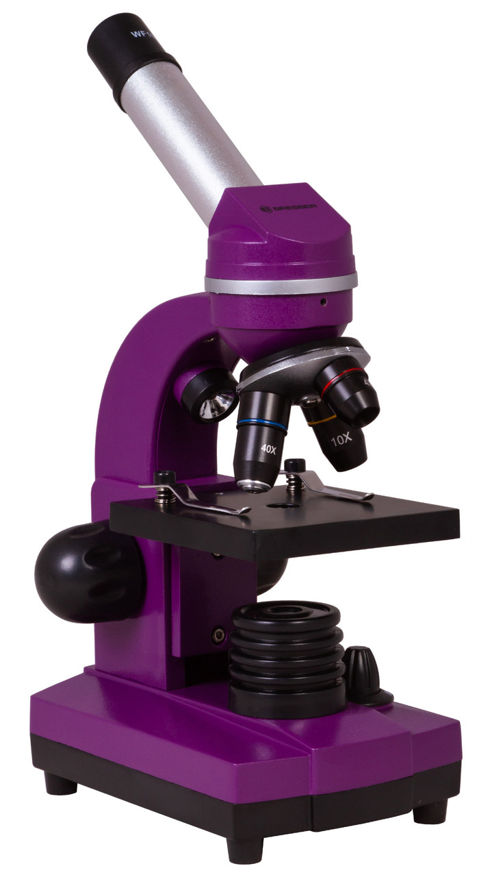 Микроскоп Bresser Junior Biolux SEL 40–1600x, фиолетовый, фото 1