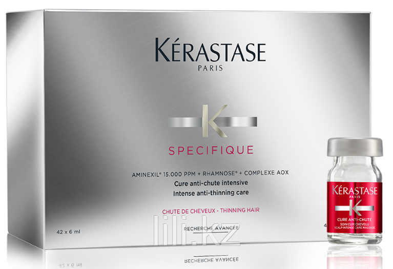 Ампулы против выпадения волос Kerastase SPECIFIQUE Cure Intensive Anti-Chute A L'Aminexil GL 42*6 мл.