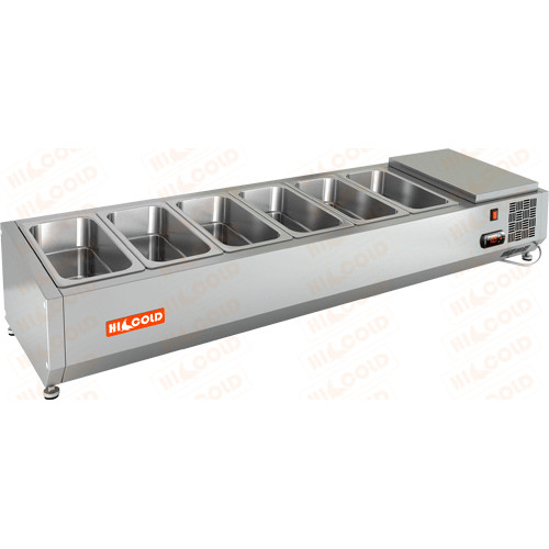 Витрина HICOLD VRTO 1390 (1390х385х248мм, 0,15 кВт, 220В,+2...+7 °С)