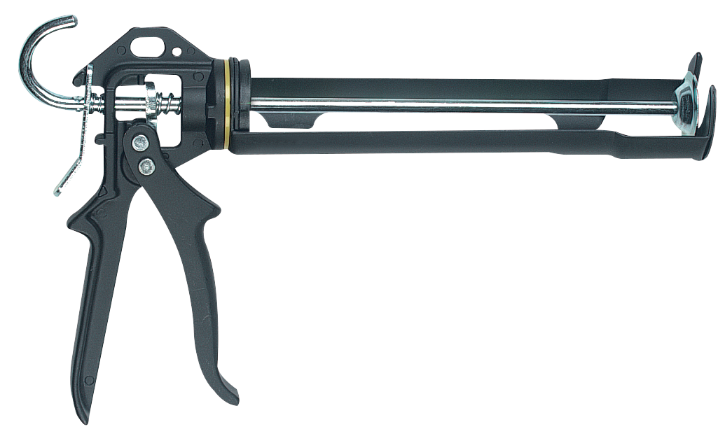 Черный пистолет Soudal под герметики Скелетон 300 мл - фото 1 - id-p89099812