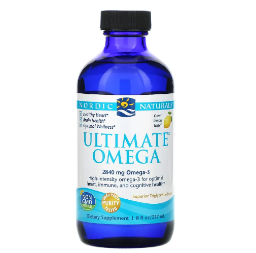 Nordic Naturals, Ultimate Omega, со вкусом лимона, 2840 мг, 8 жидких унций (237 мл)