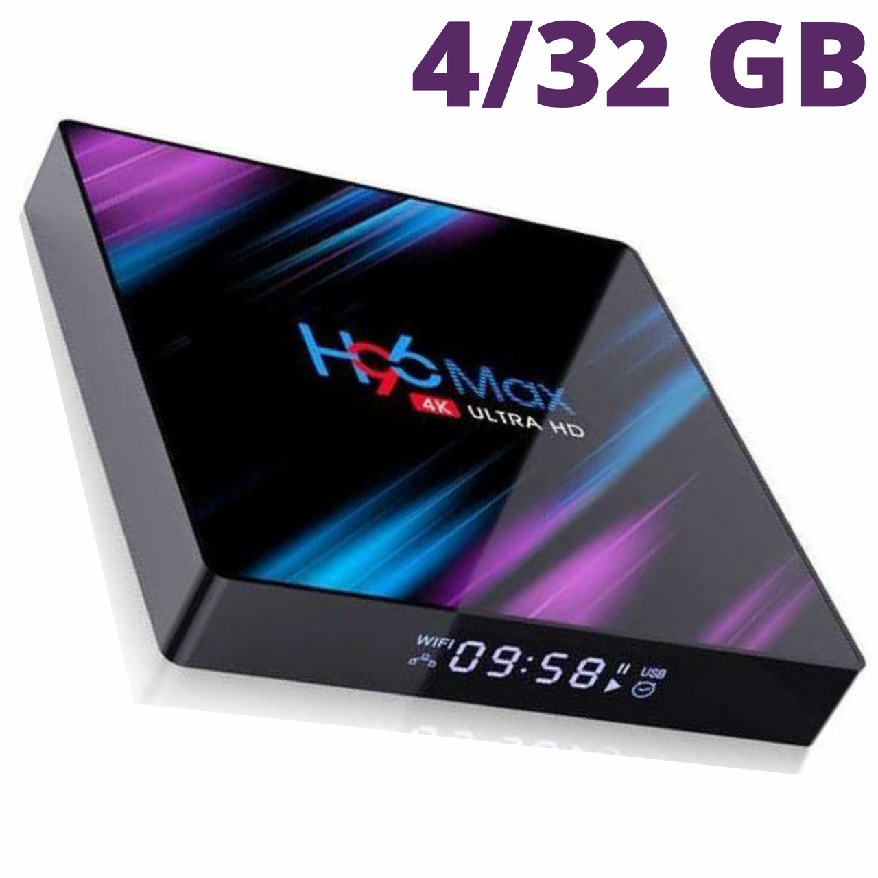 TV Box H96 MAX +  4/32 Гб , ТВ приставка Smart TV Box Android UHD 4K Rockchip RK3318 smartbox