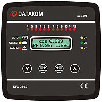 Контроллер коэффициента реактивной мощности Datakom DFC-0112 (12 ступеней, SVC, 144x144 мм)