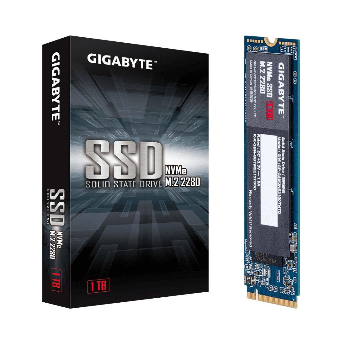 Твердотельный накопитель внутренний Gigabyte GP-GSM2NE3100TNTD 1TB M.2 PCI-E 3.0x4 - фото 2 - id-p89130827