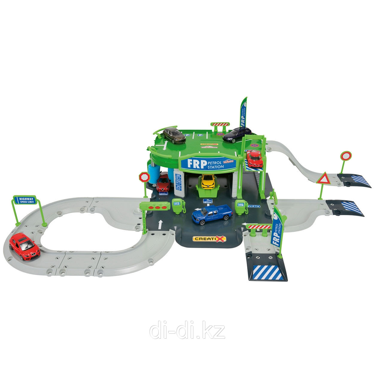 Dickie Toys Игровой набор Заправочная станция Creatix + 1 die-cast машинка Majorette 2050010