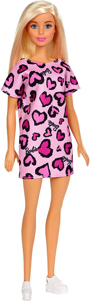 Barbie "Стиль" Кукла Барби в розовом платье с лиловыми сердечками