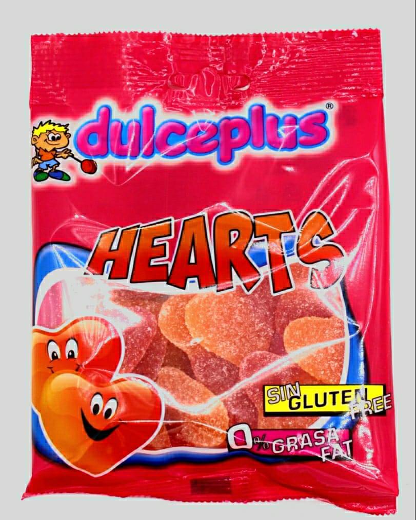 Dulceplus жевательный мармелад "Персиковое сердце" Испания 100г