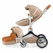 Коляска Hot Mom F23 2 в 1 DOUBLE CIRBLE эко-кожа