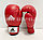 Детские перчатки для бокса  красные с надписью, фото 3