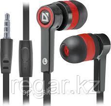 Наушники-вкладыши проводные Defender Pulse 420 черный + красный