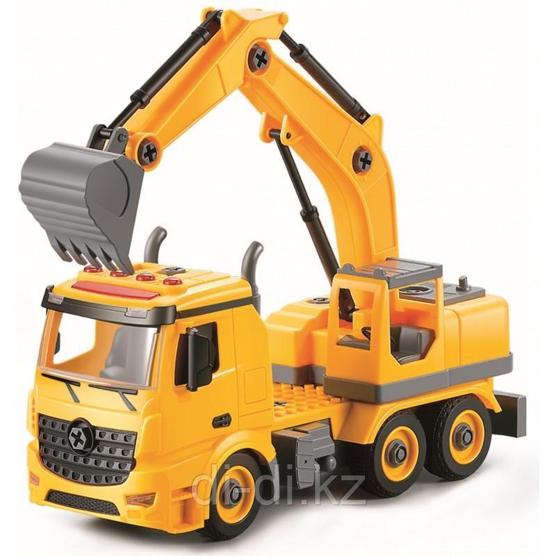 Funky toys Экскаватор-конструктор, фрикционный, свет, звук, 1:12 FT61111
