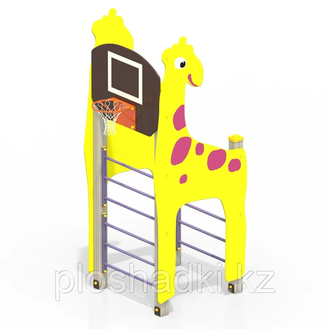 Жираф с баскетбольным щитом