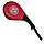 Лапа-ракетка для тхэквондо двухсторонний барабанный красная с тканевой ручкой, фото 3