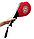 Лапа-ракетка для тхэквондо двухсторонний барабанный красная с тканевой ручкой, фото 10