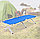 Складная туристическая кровать раскладушка с металлическими рамами 188*70*43 см синяя, фото 9