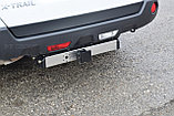 Фаркоп с накладкой из нержавейки  NISSAN X-Trail 2007-2013 - съемный квадрат, фото 6