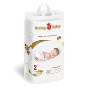 Подгузники Mommy Baby размер 2 (S) (4-8кг) 56 штук