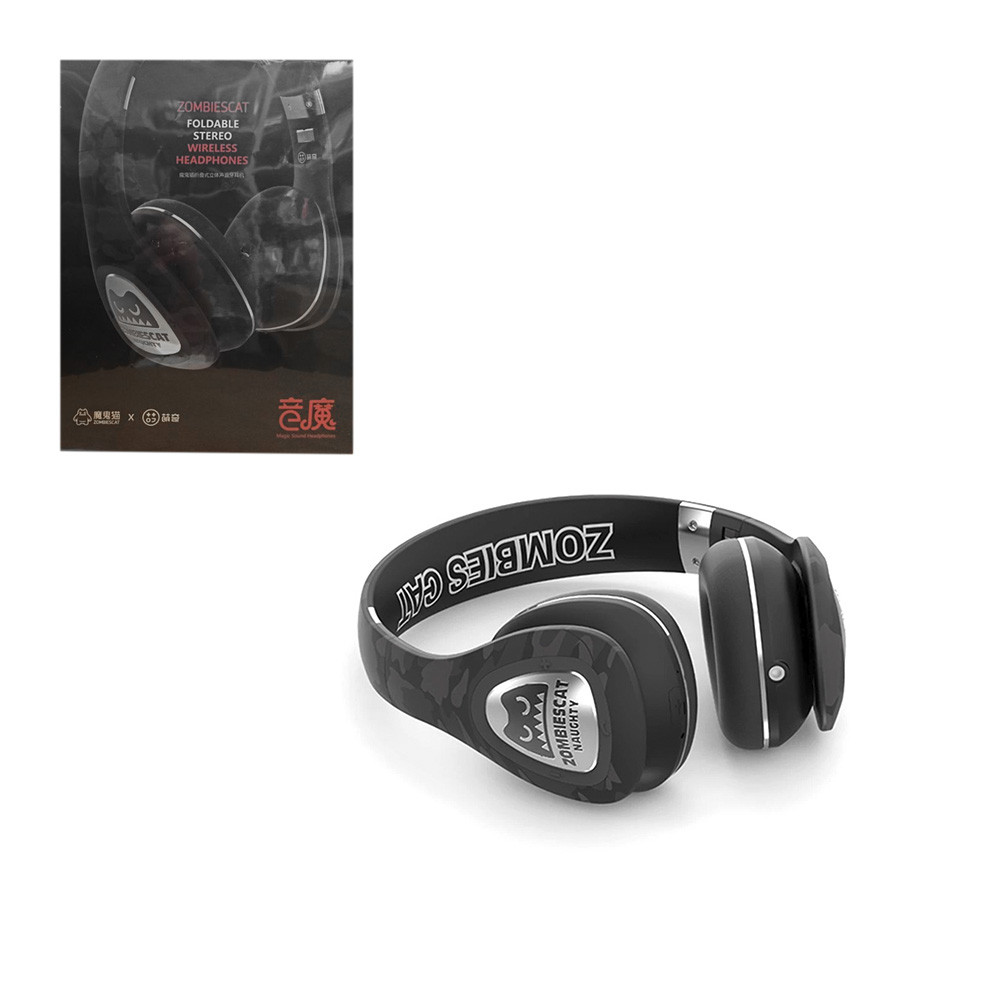 Bluetooth Гарнитура Senmai Zombies Cat Black