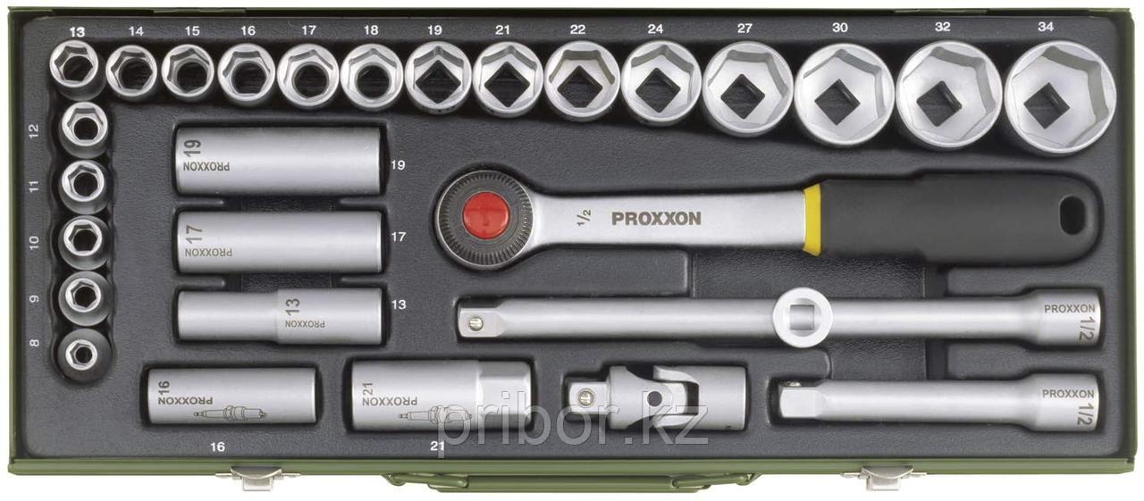 23000 Proxxon Набор головок 29 предметов, шлиц 1/2 - фото 2 - id-p260304